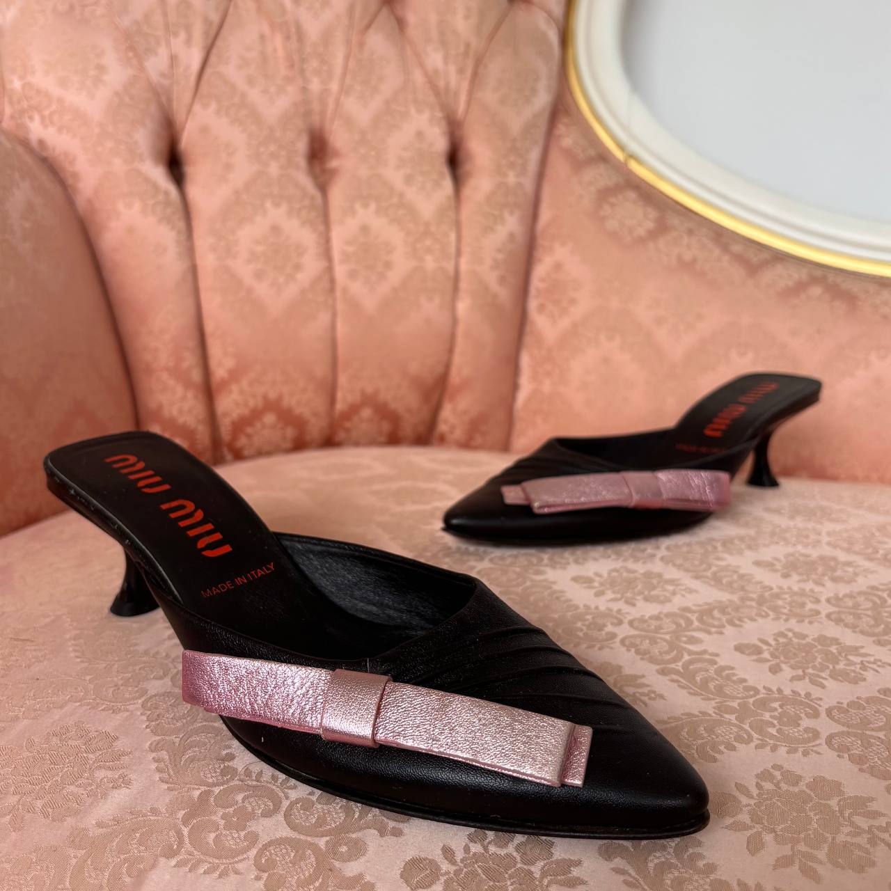 Miu Miu SS2000 mules heels
