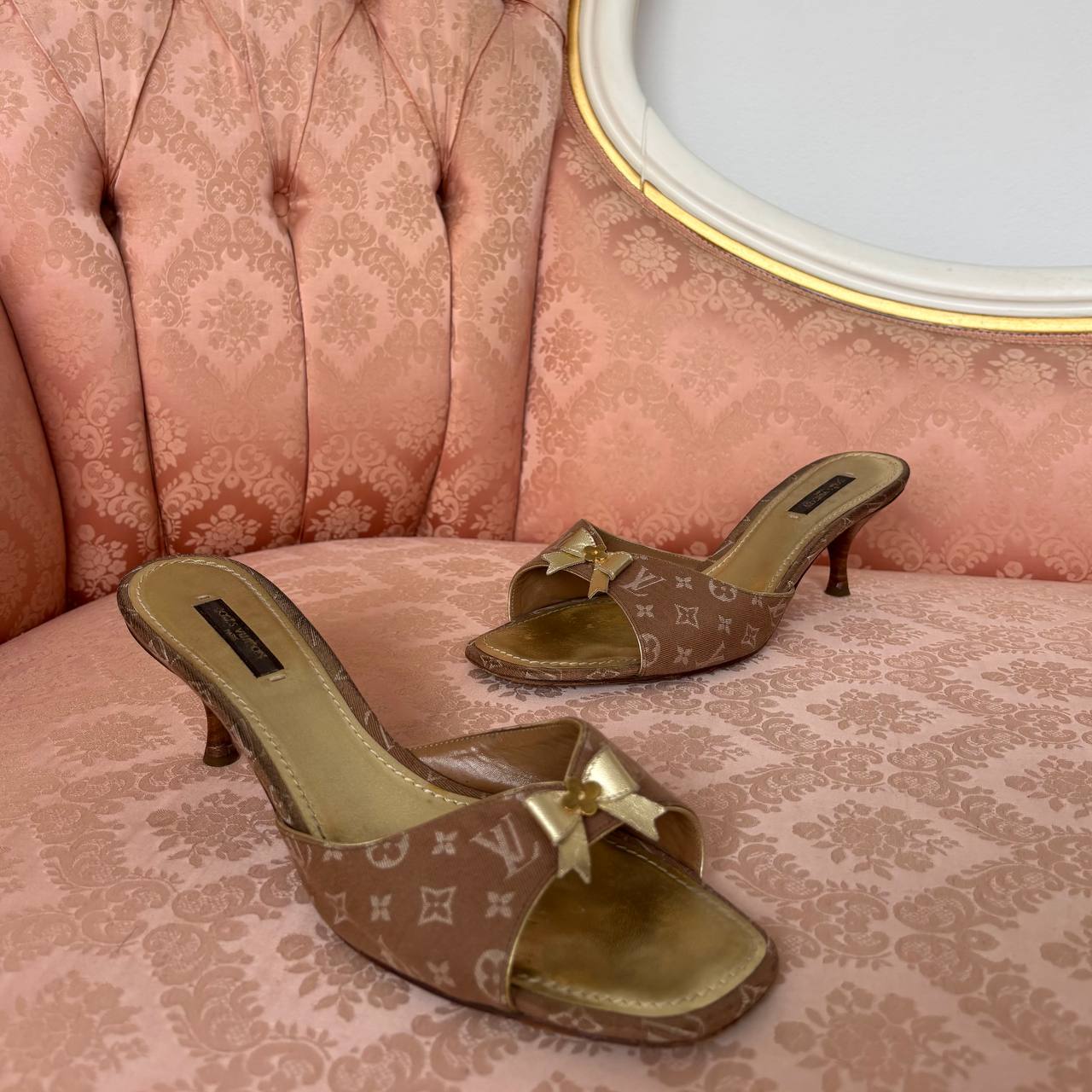 Louis Vuitton mules heels sandals
