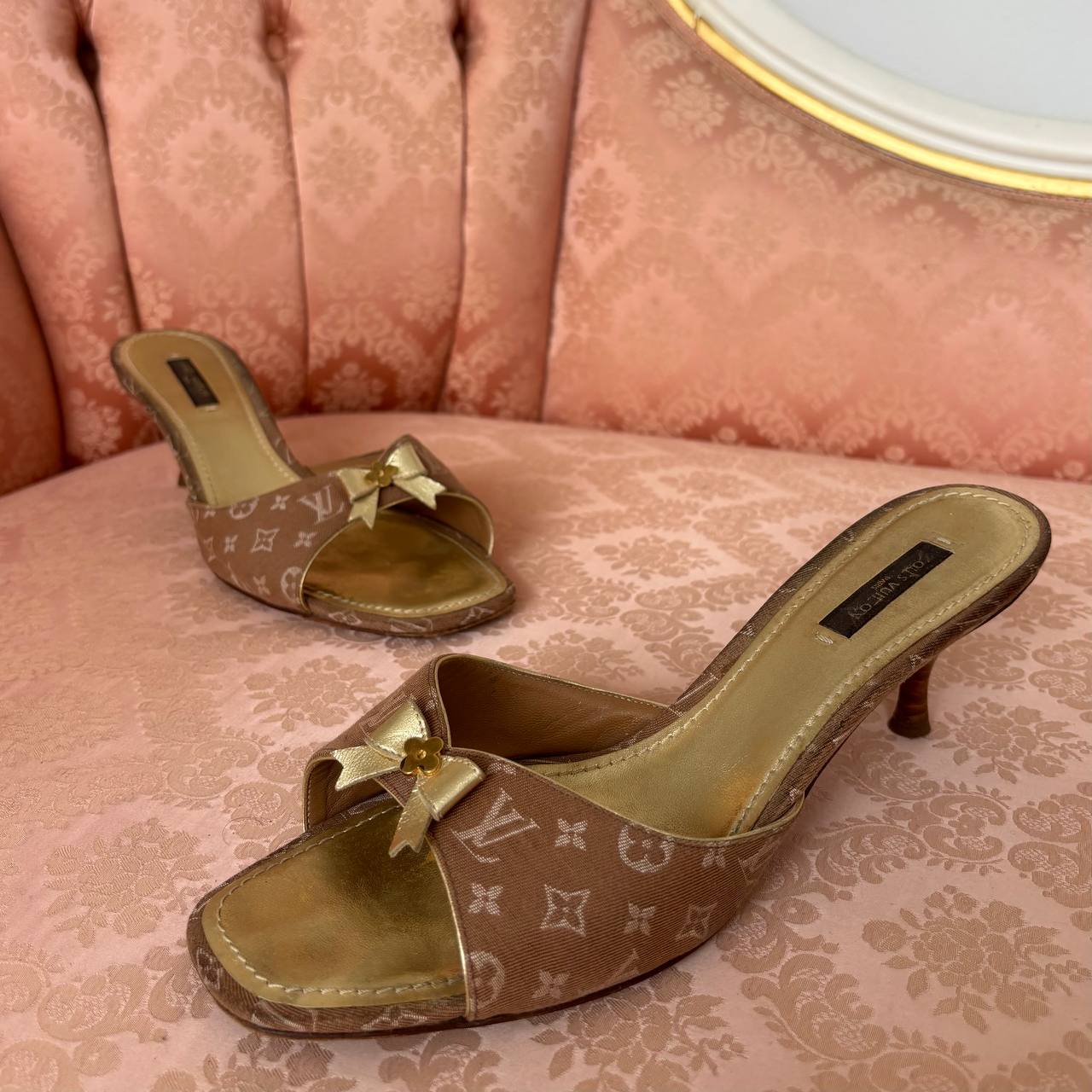 Louis Vuitton mules heels sandals