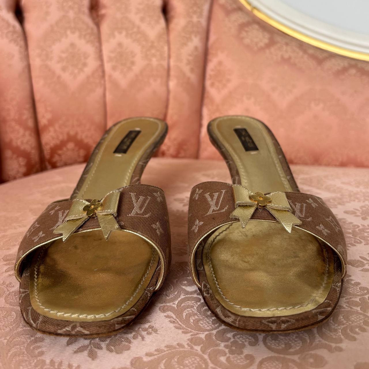 Louis Vuitton mules heels sandals