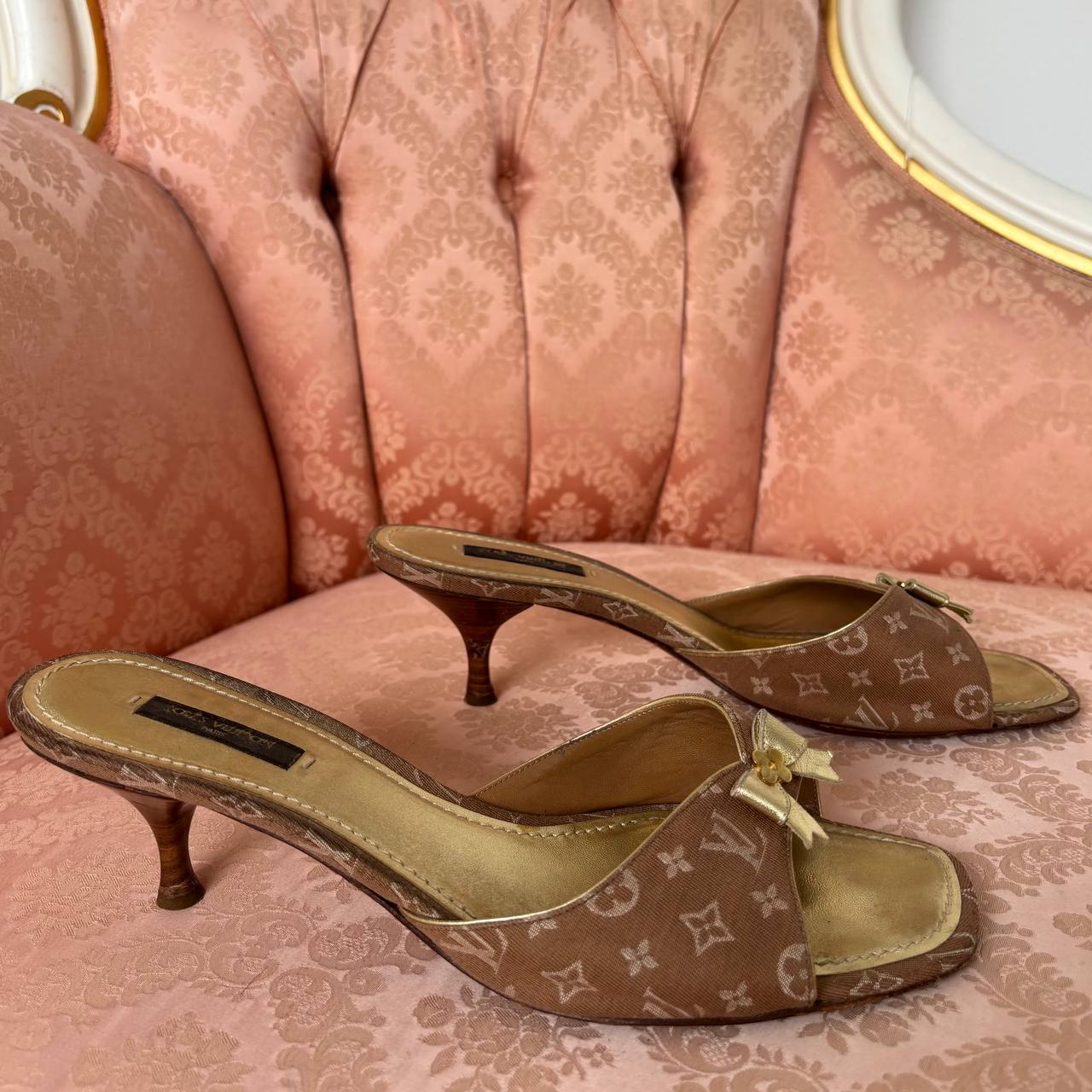 Louis Vuitton mules heels sandals