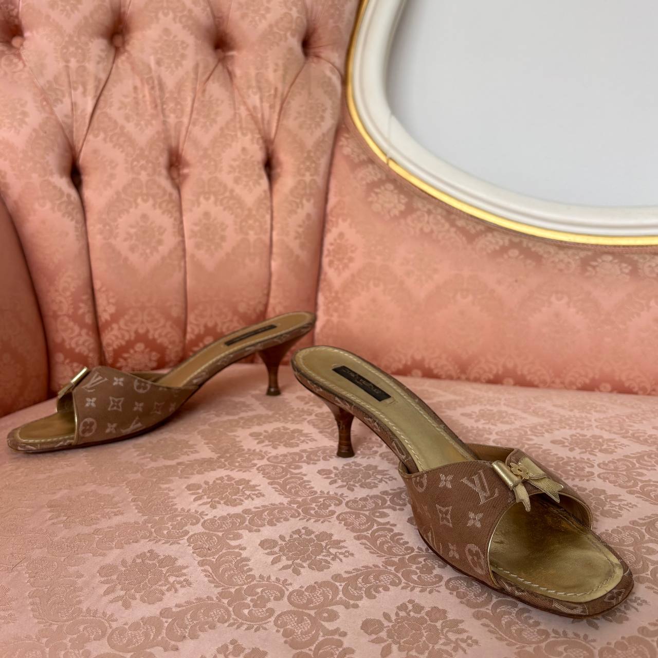 Louis Vuitton mules heels sandals