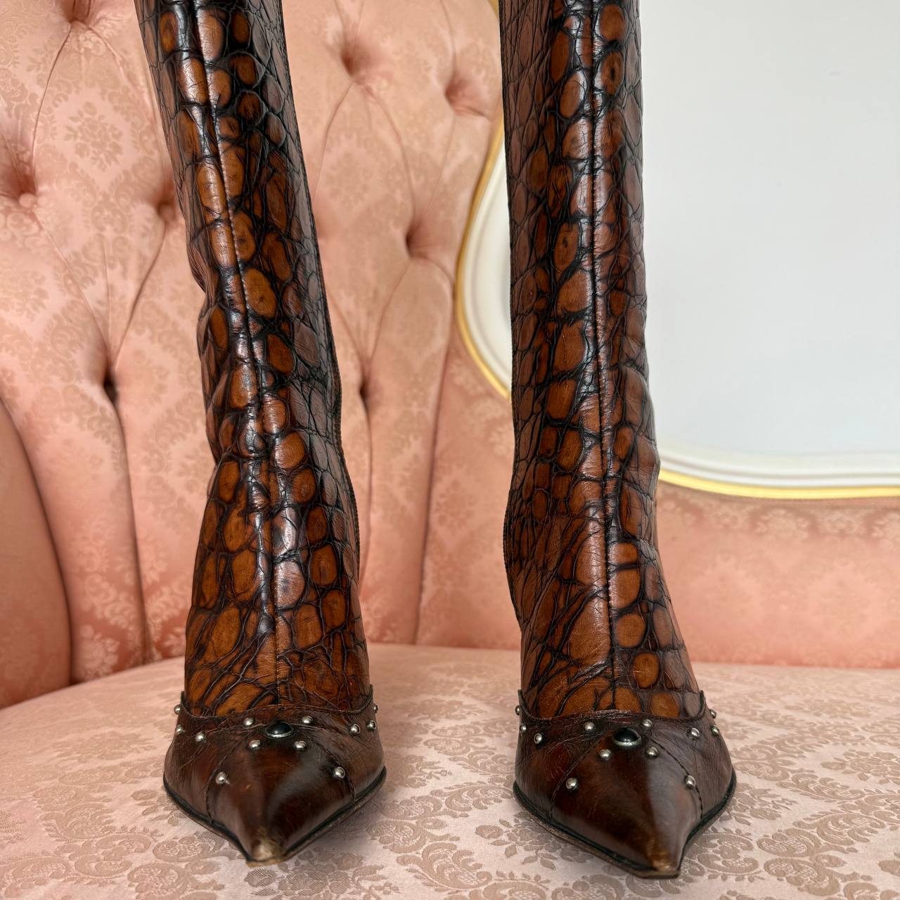 Luca Verdi boots vintage pointed heels
