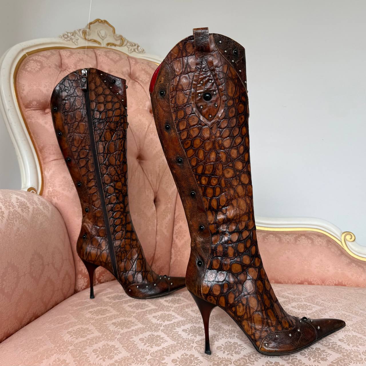 Luca Verdi boots vintage pointed heels