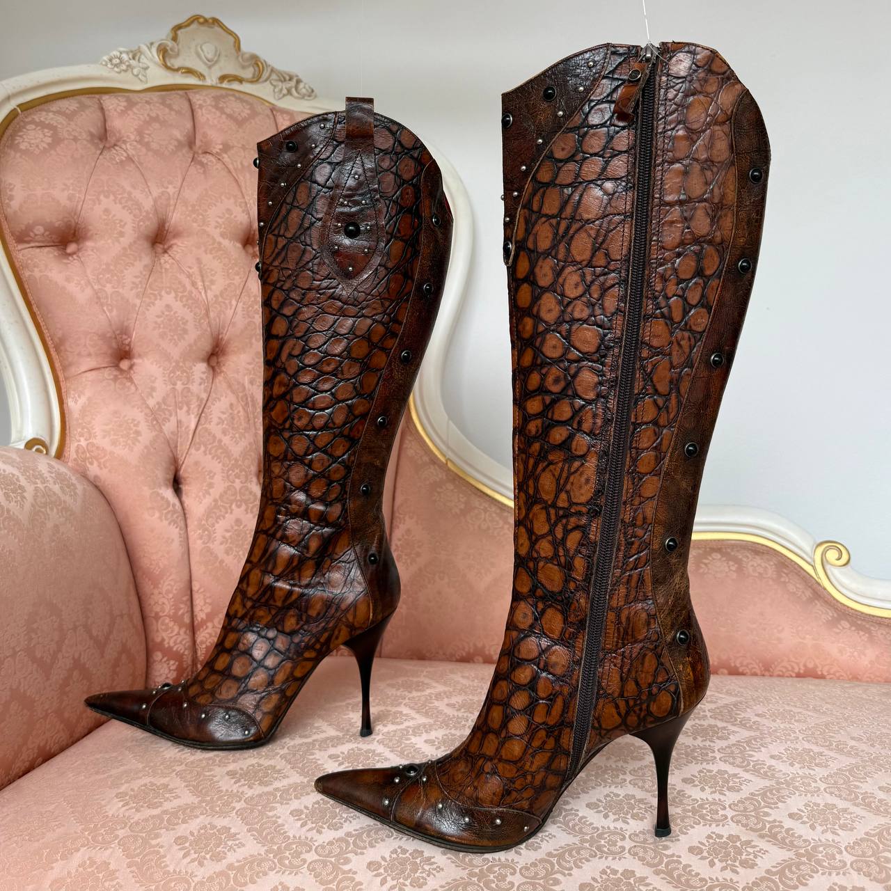 Luca Verdi boots vintage pointed heels