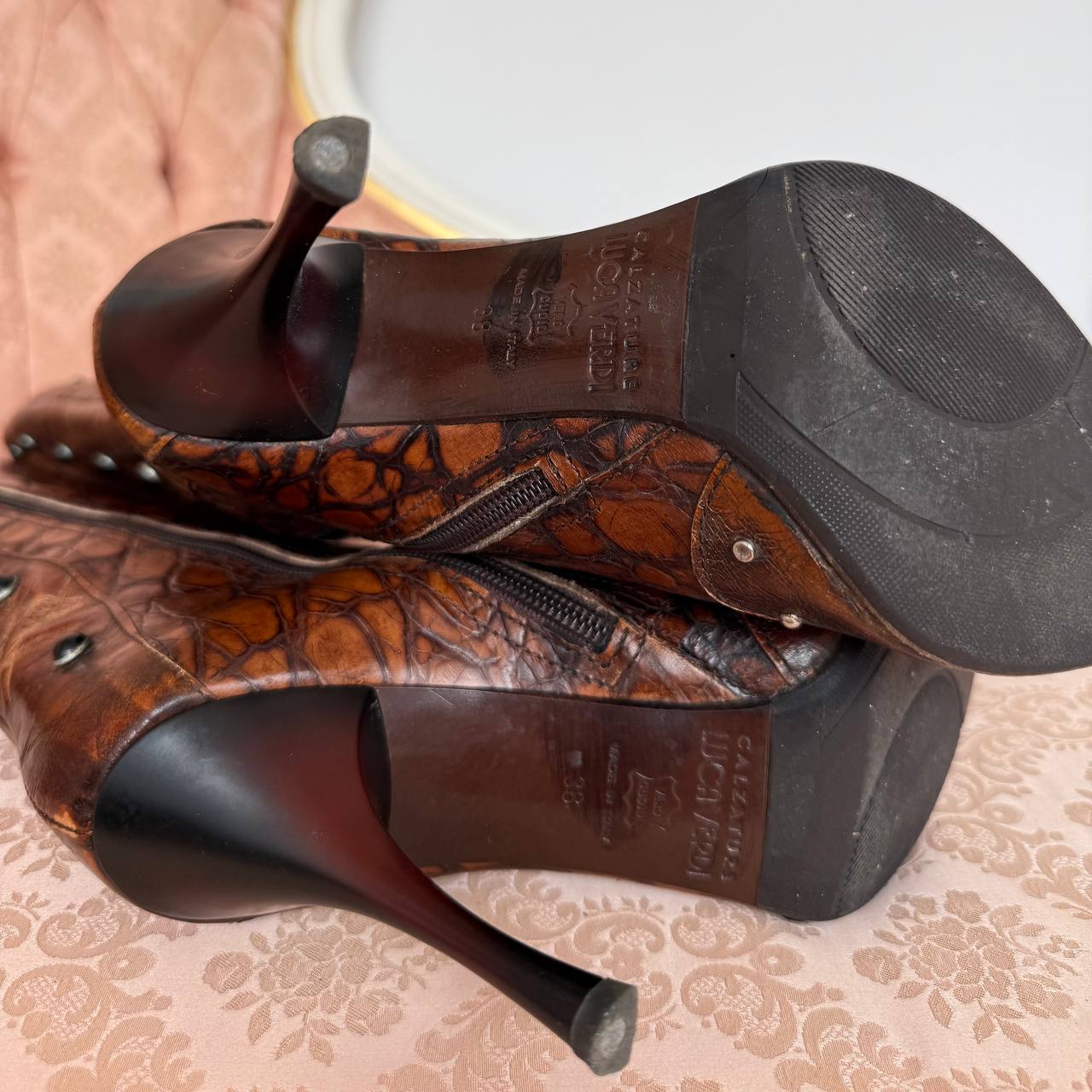 Luca Verdi boots vintage pointed heels