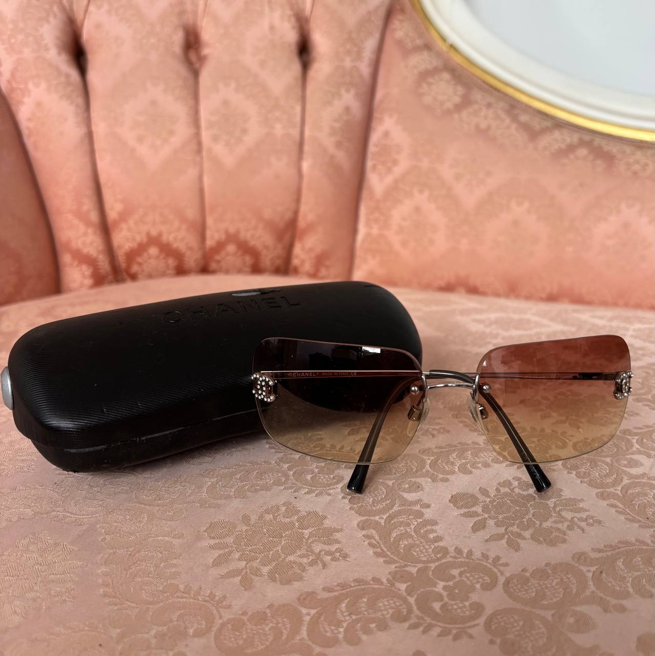 Chanel sunglasses vintage rimless