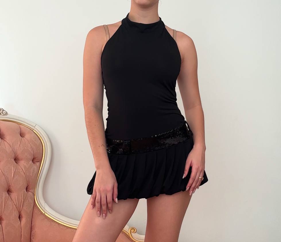 Italian mini dress halter