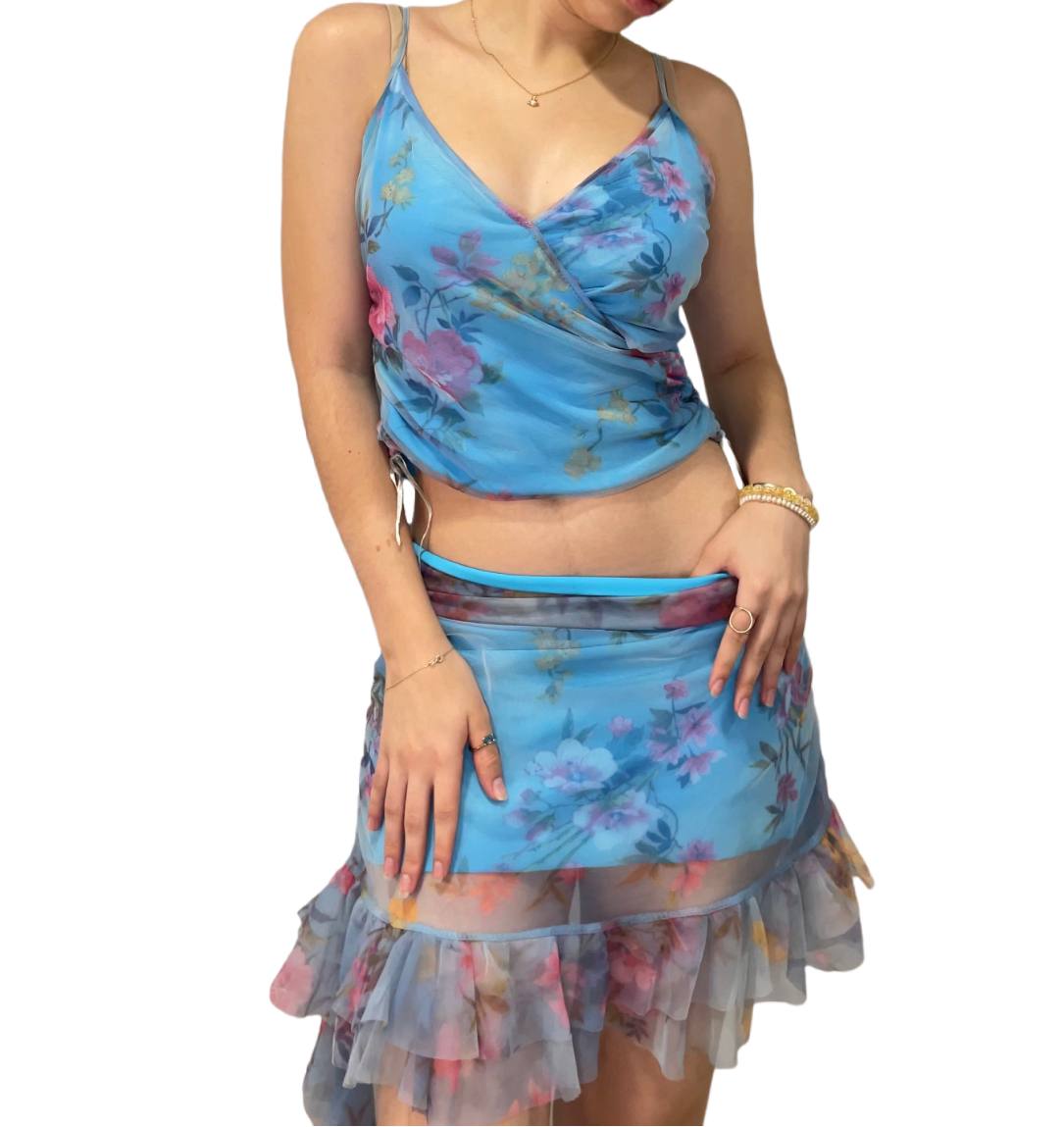 Italian skirt top cami set coord