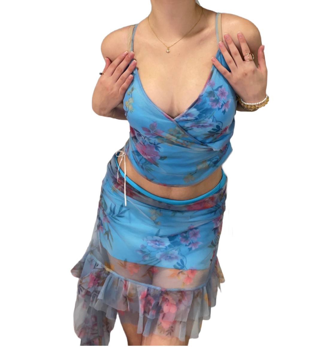 Italian skirt top cami set coord