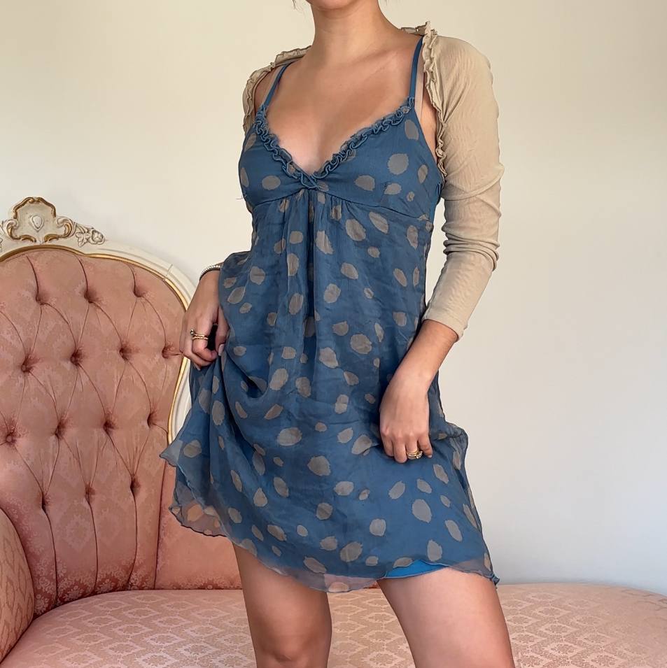 Blugirl dress polka dot blue