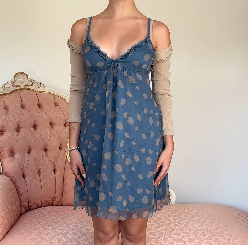 Blugirl dress polka dot blue