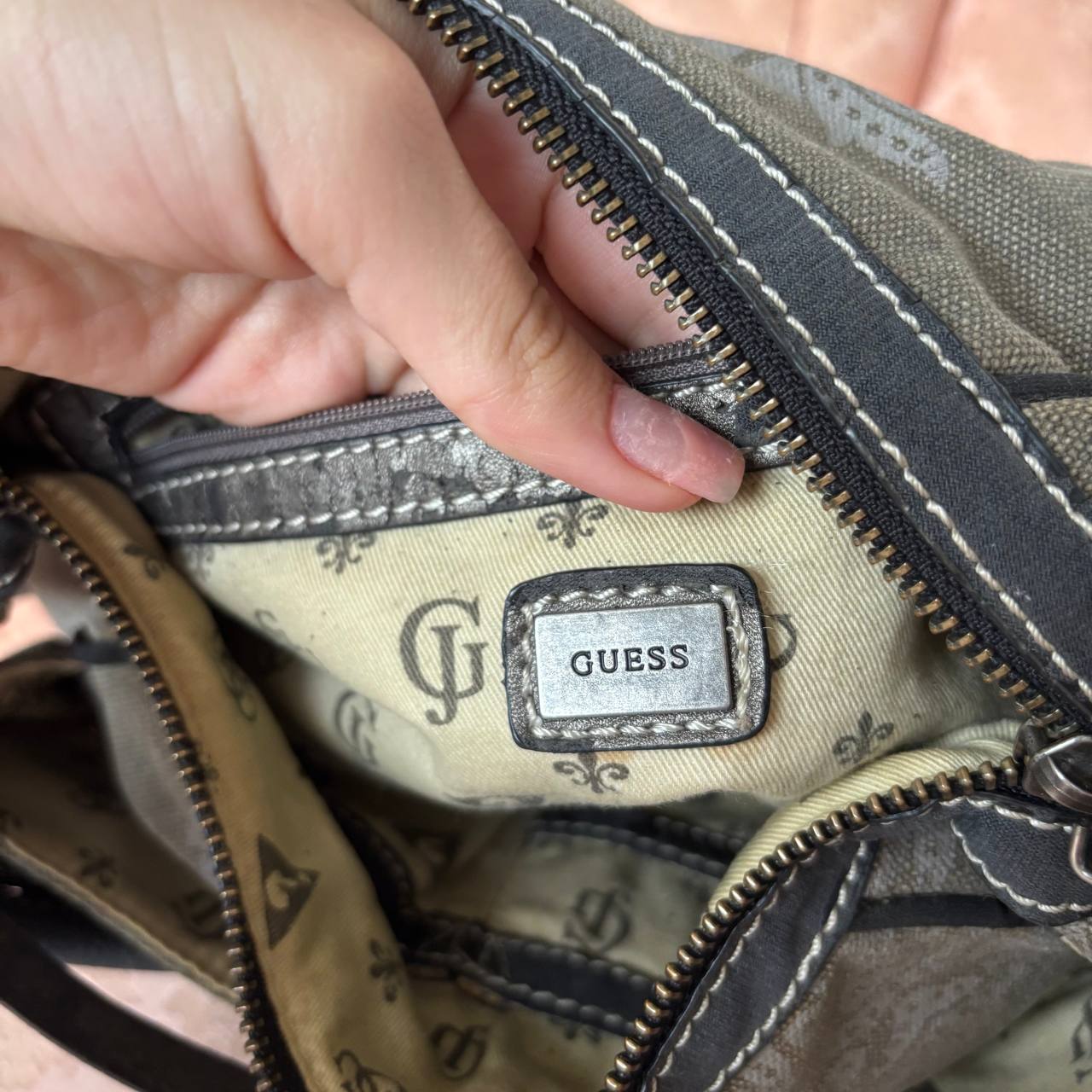 Guess bag handbag grey