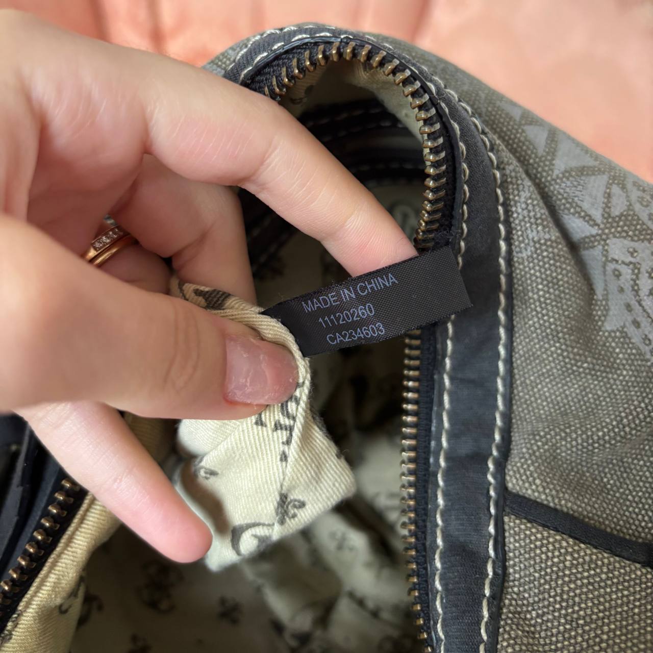 Guess bag handbag grey