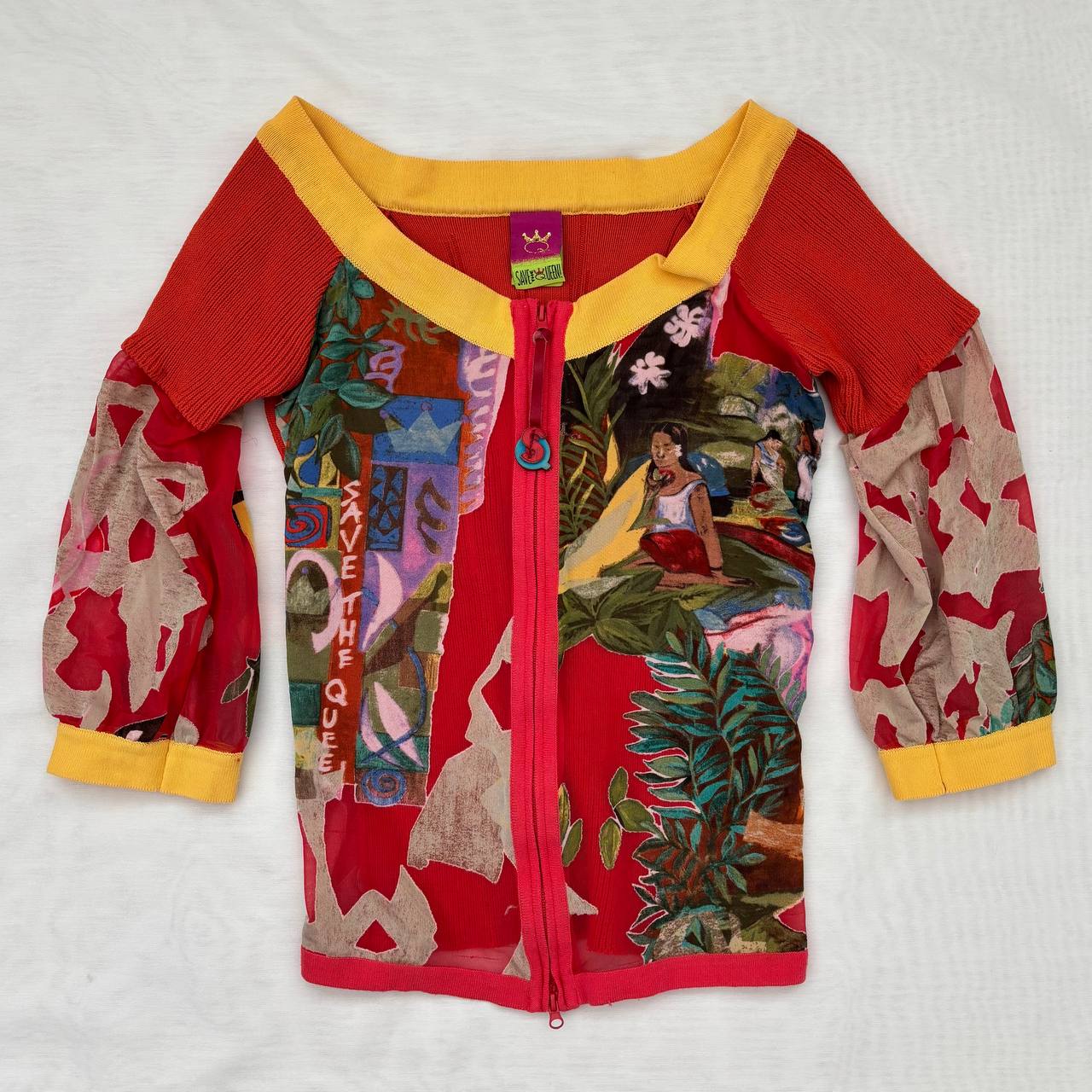 Save the Queen top blouse