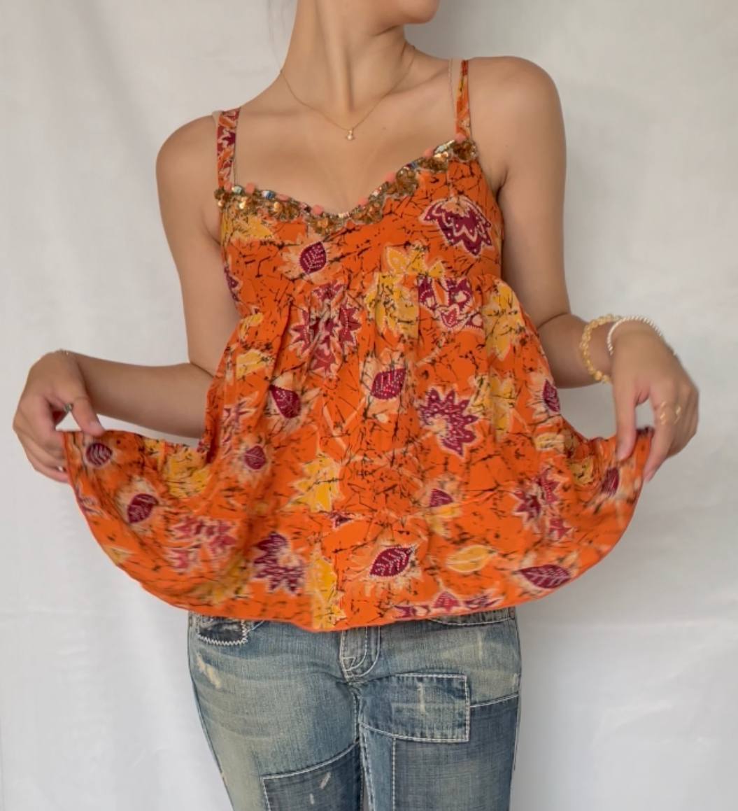 Blumarine top cami babydoll