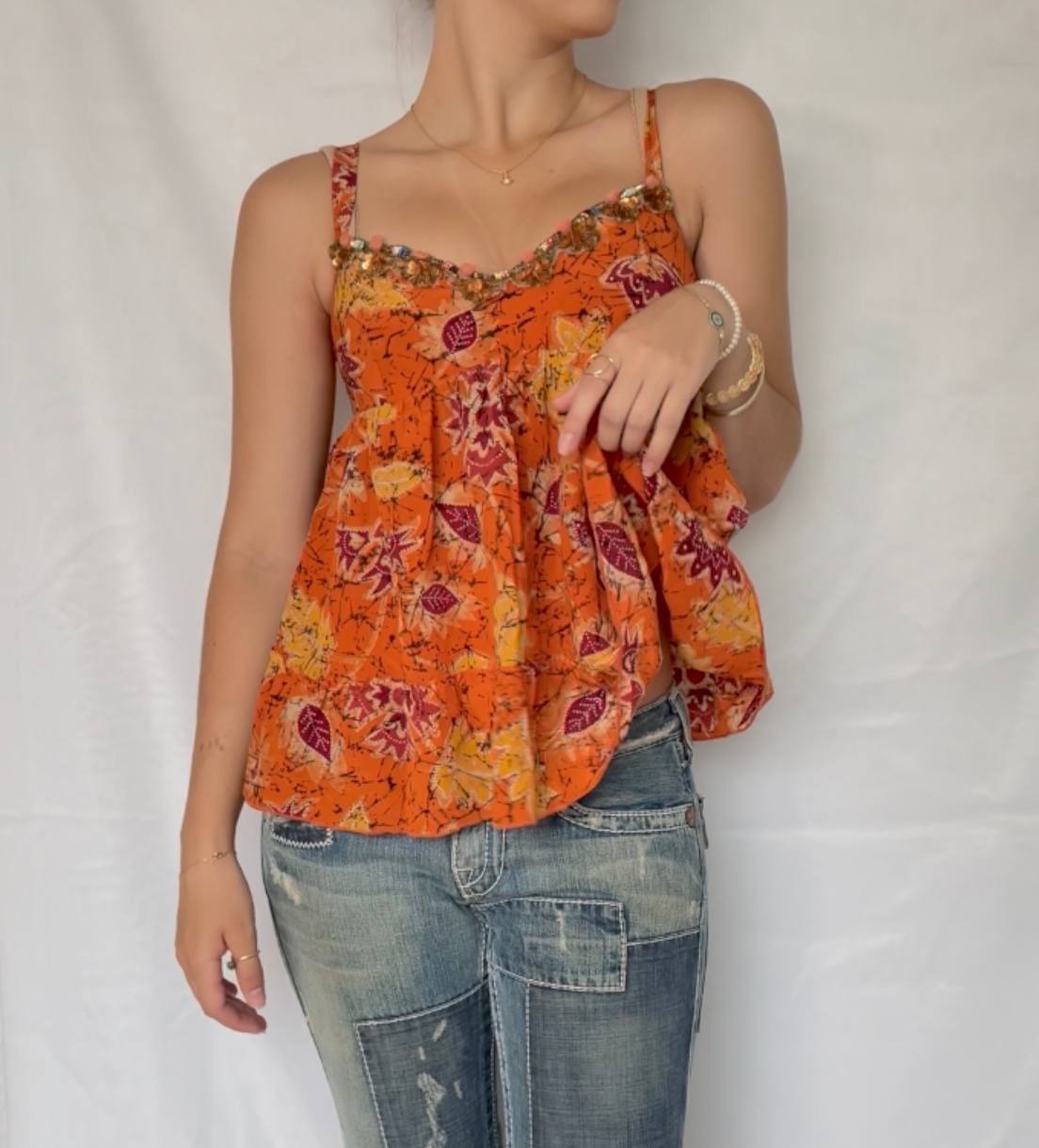 Blumarine top cami babydoll