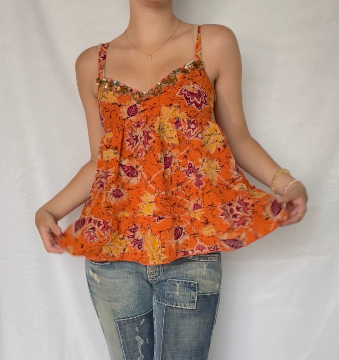 Blumarine top cami babydoll