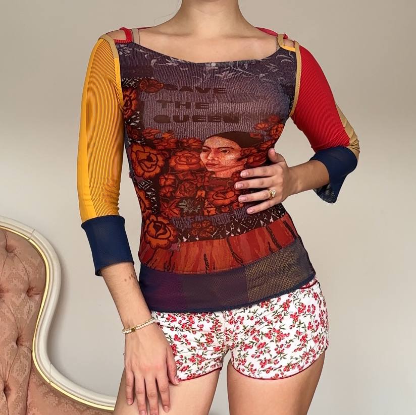 Save the Queen top blouse