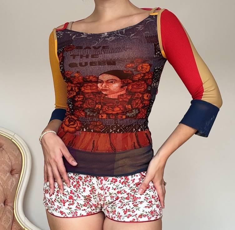 Save the Queen top blouse