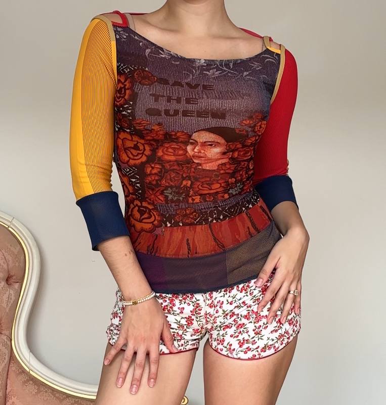 Save the Queen top blouse