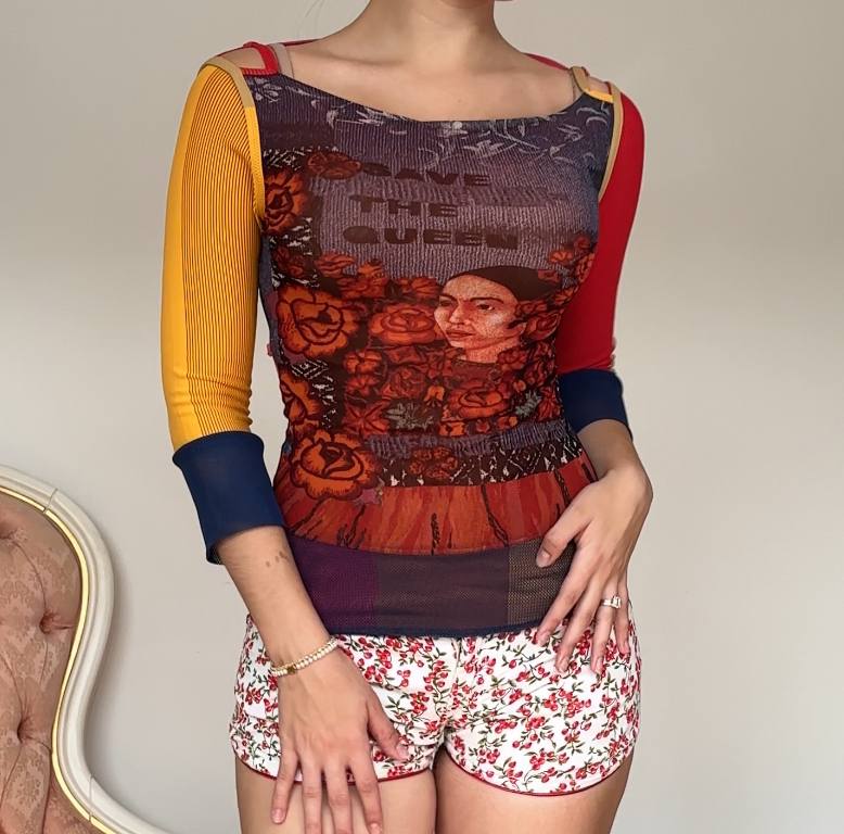 Save the Queen top blouse