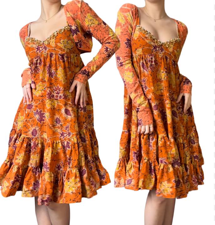 Blumarine dress and bolero set