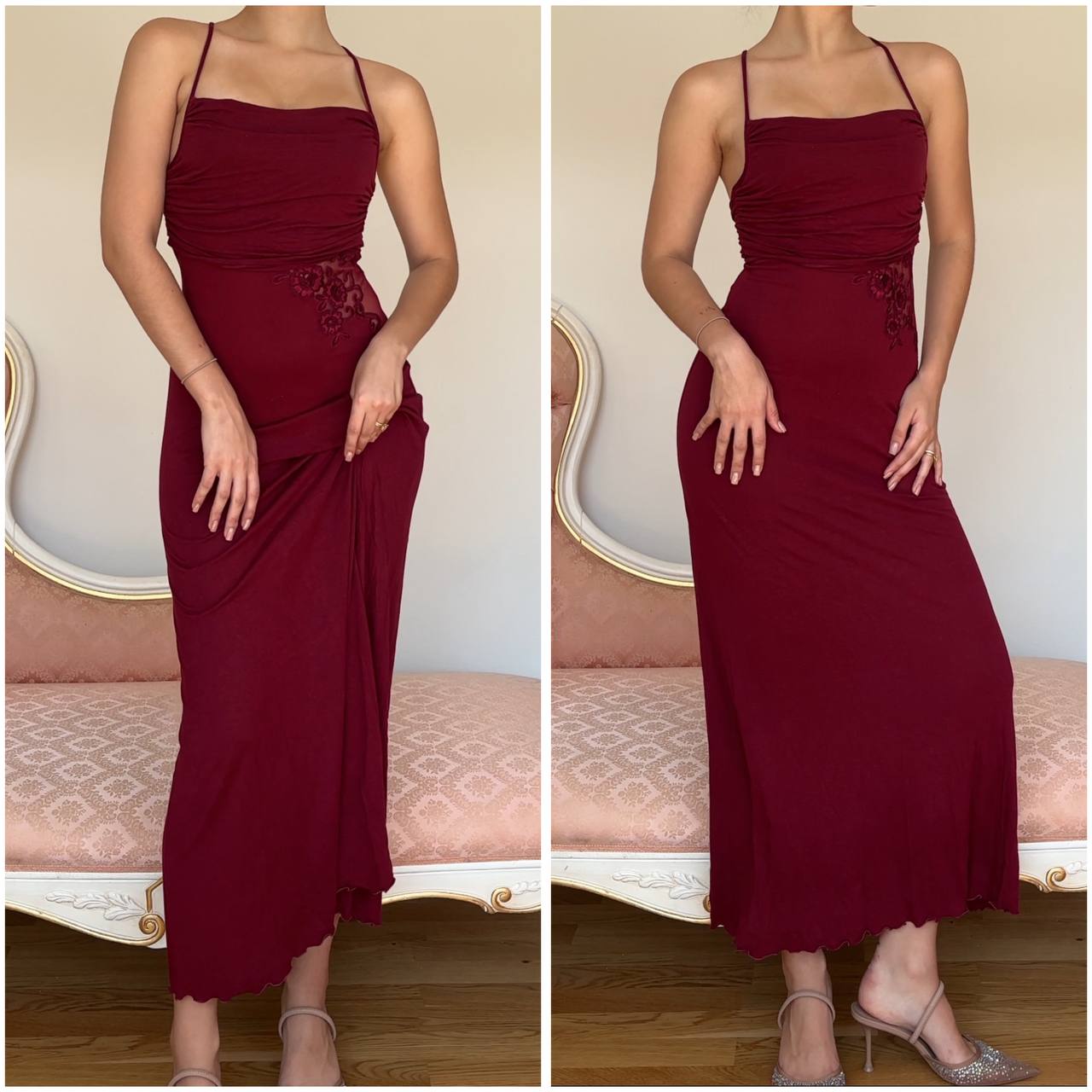 La Perla burgundy dress