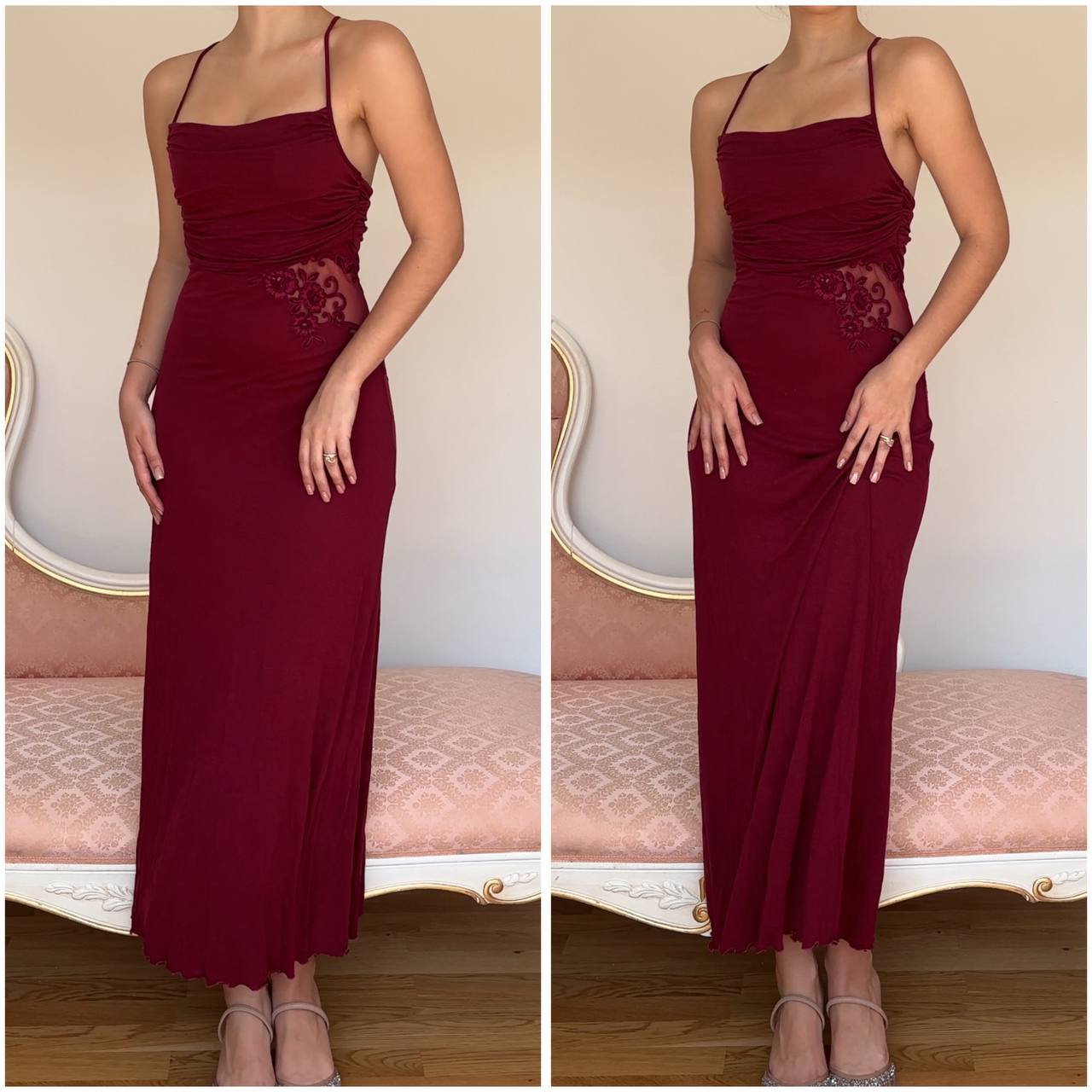 La Perla burgundy dress