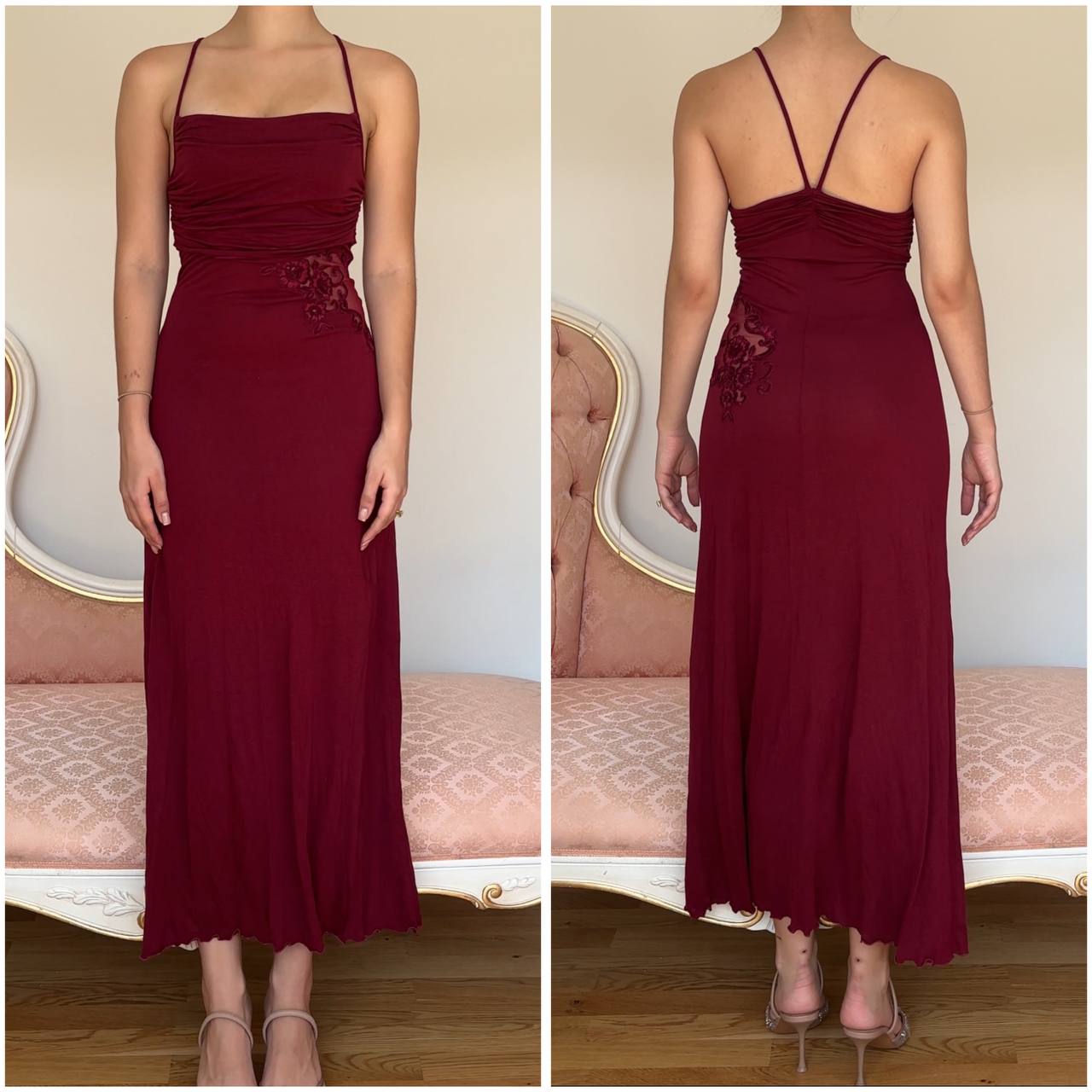 La Perla burgundy dress