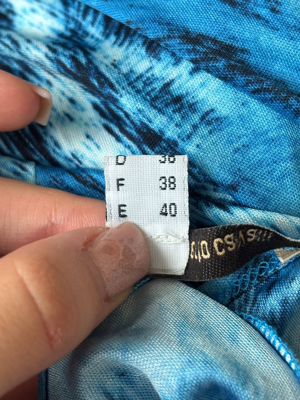 Roberto Cavalli blue animal print zebra dress