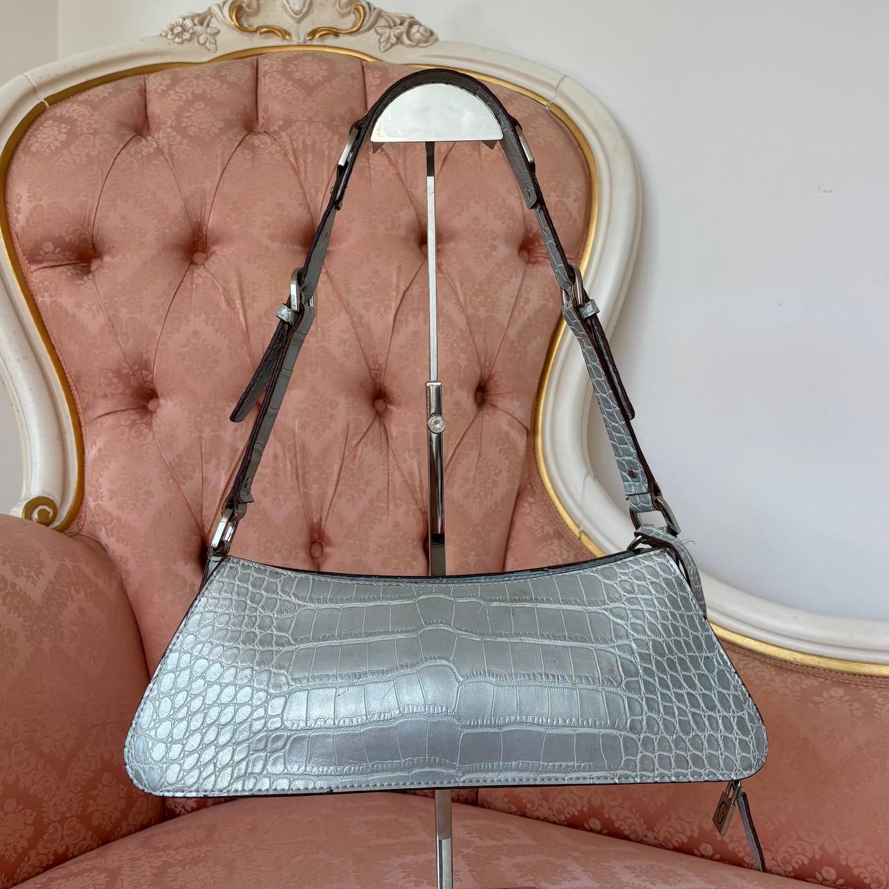 Guess baguette bag baby blue