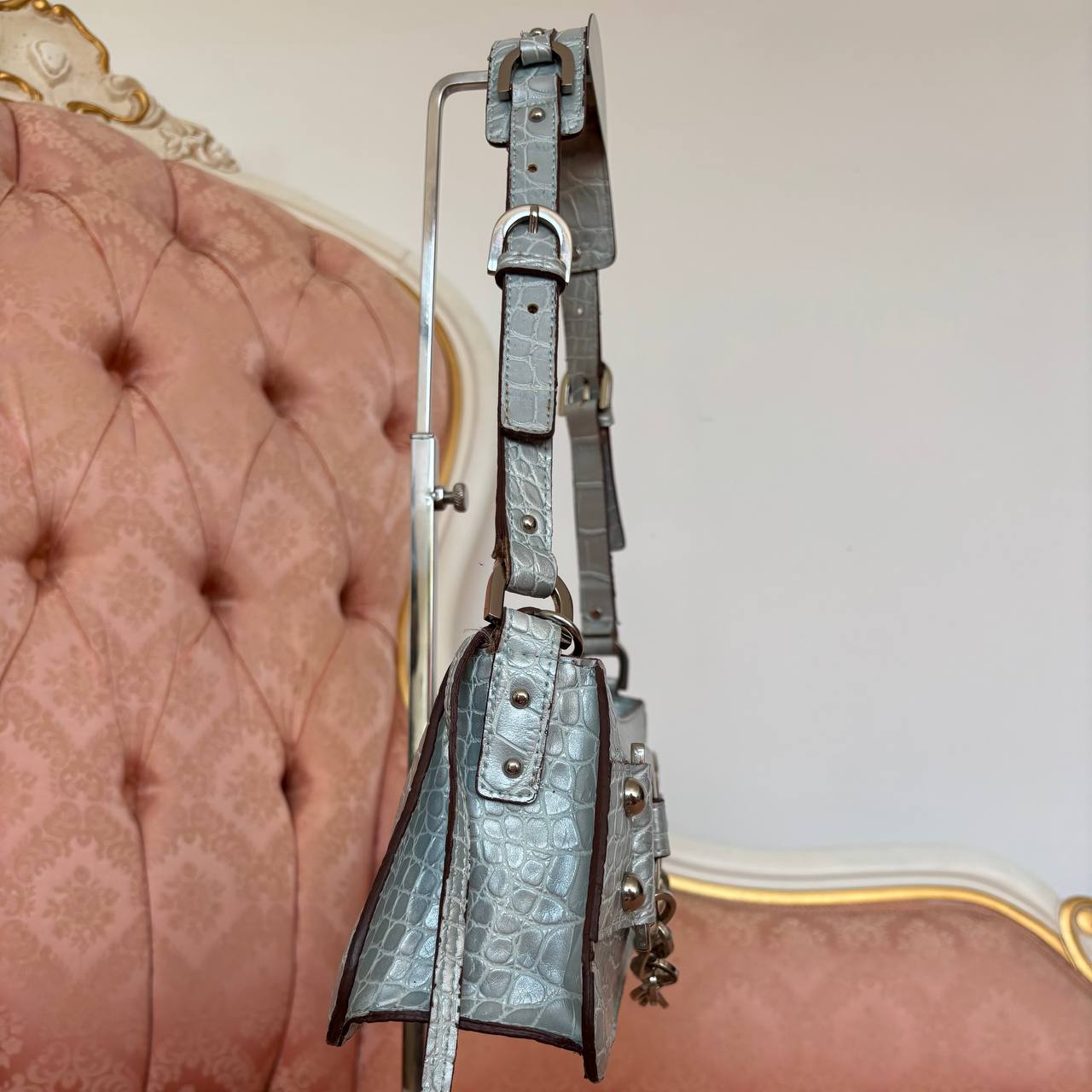 Guess baguette bag baby blue