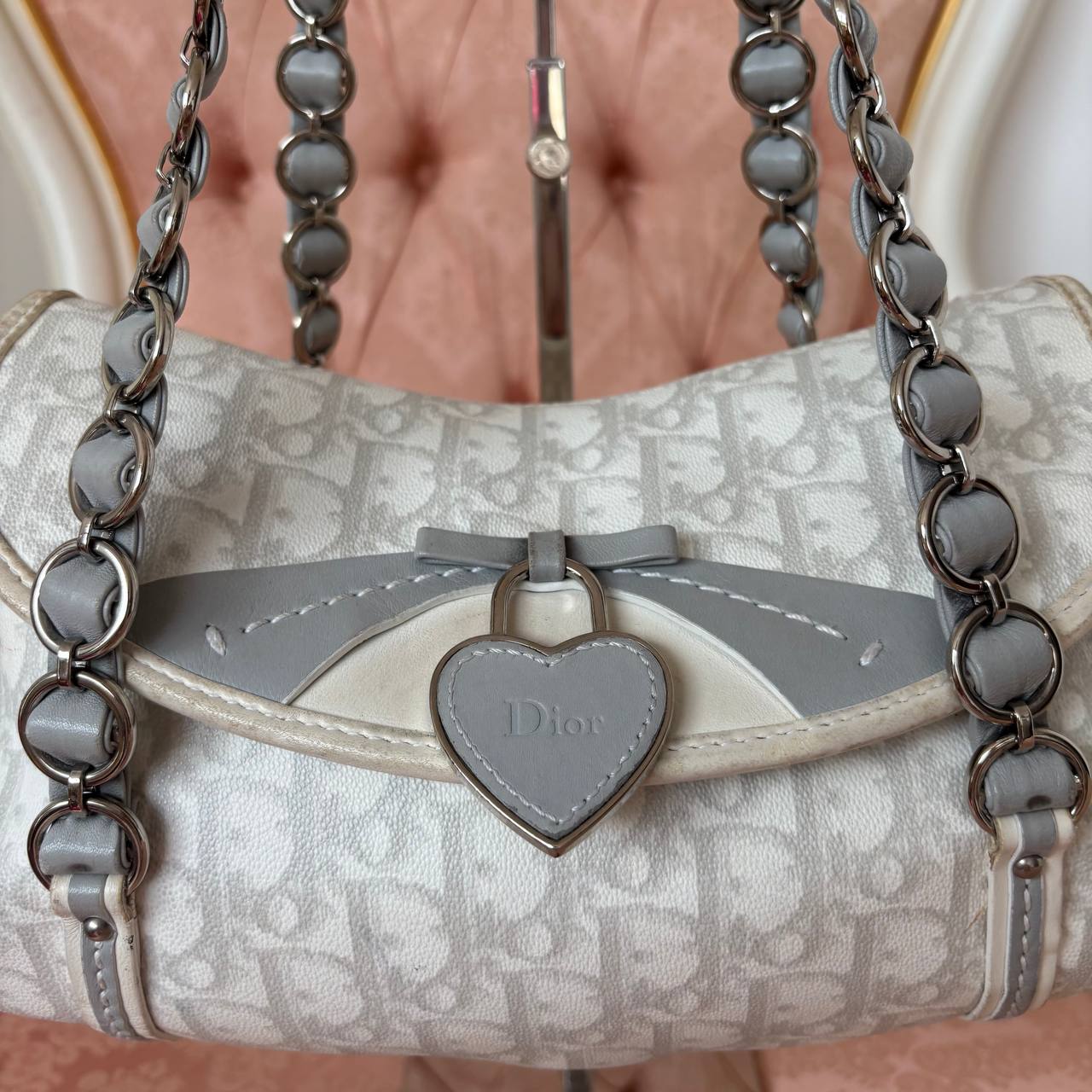 Dior trotter bag Romantique grey monogram