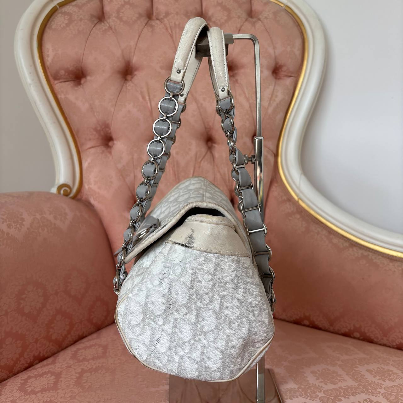 Dior trotter bag Romantique grey monogram