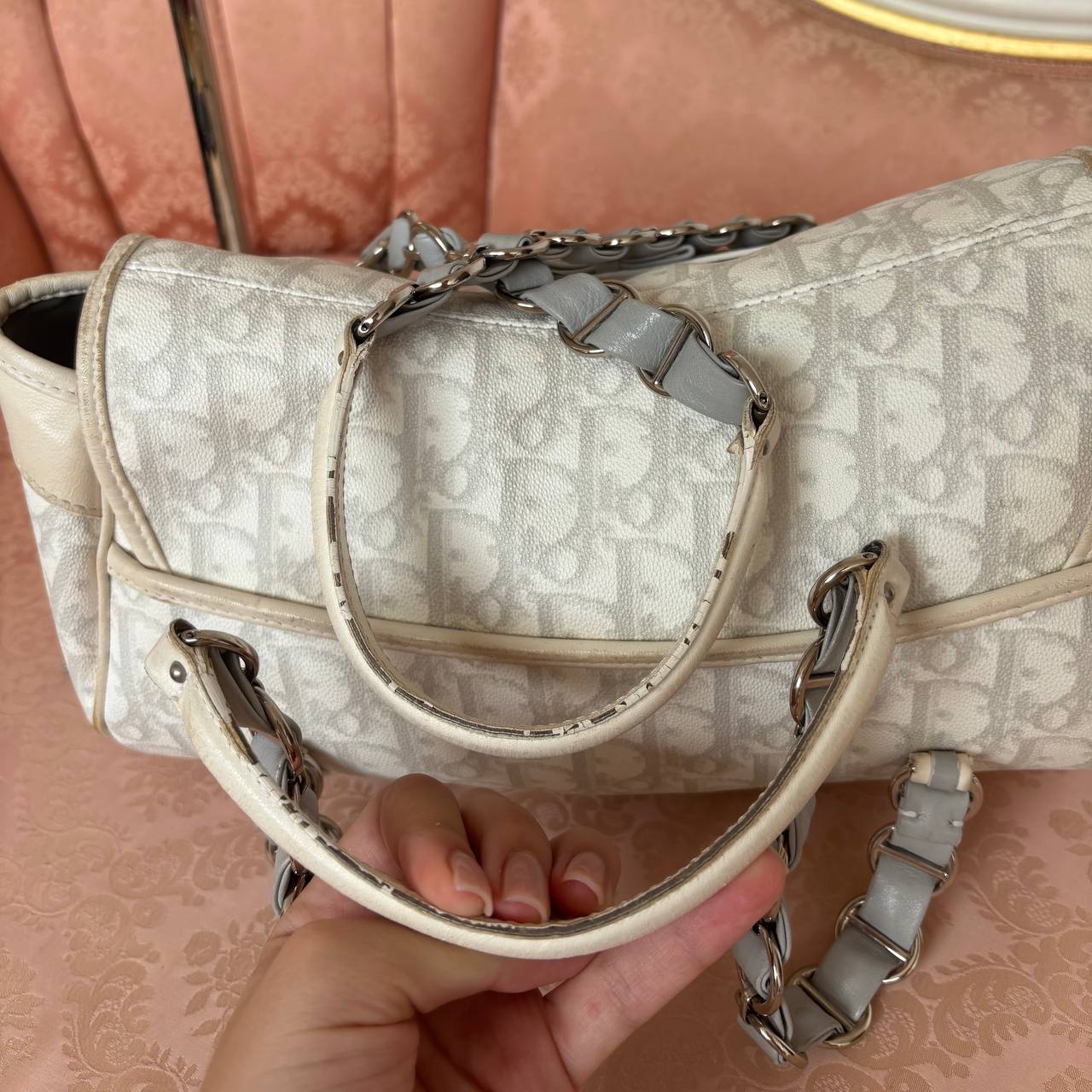 Dior trotter bag Romantique grey monogram
