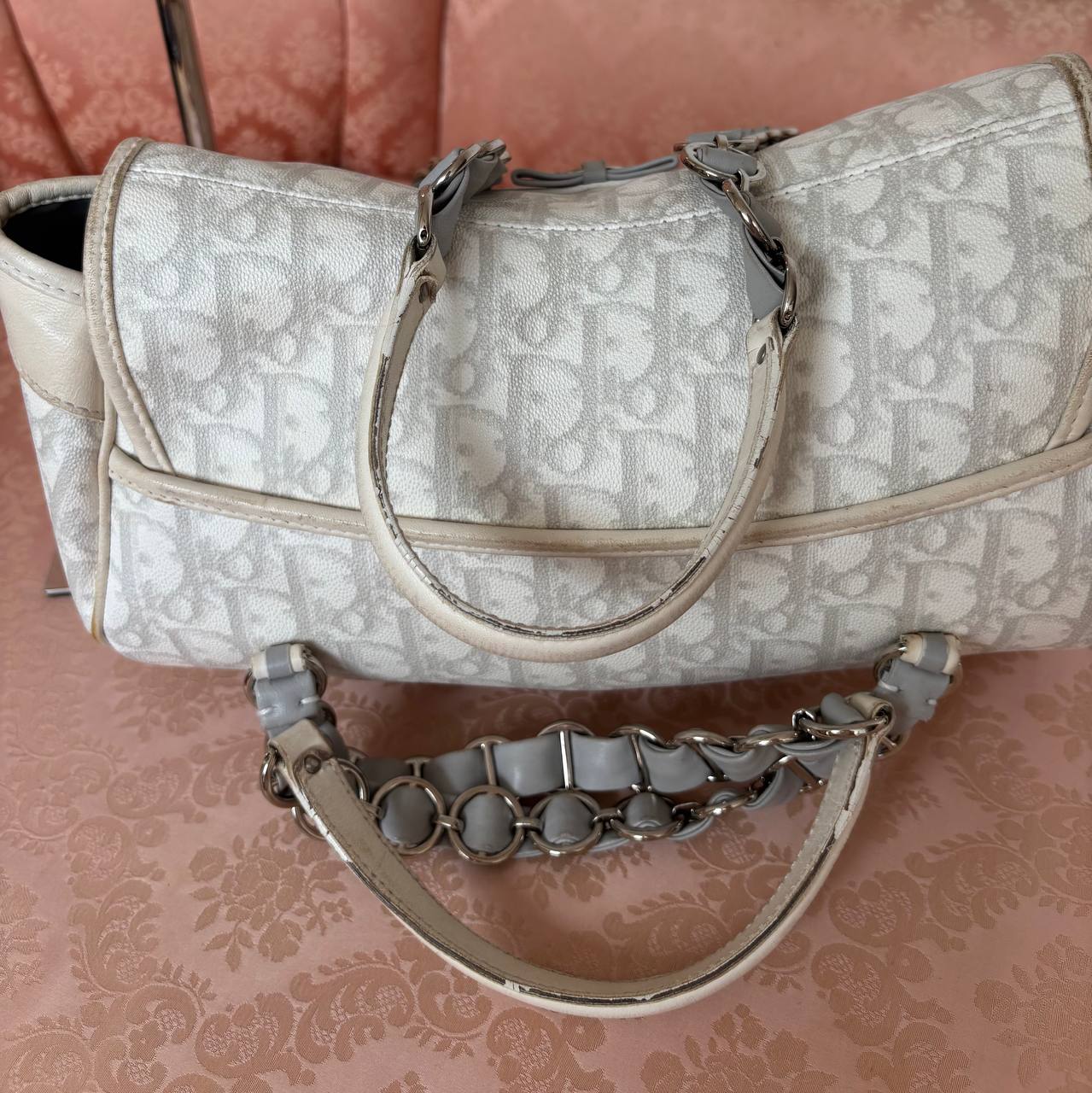 Dior trotter bag Romantique grey monogram