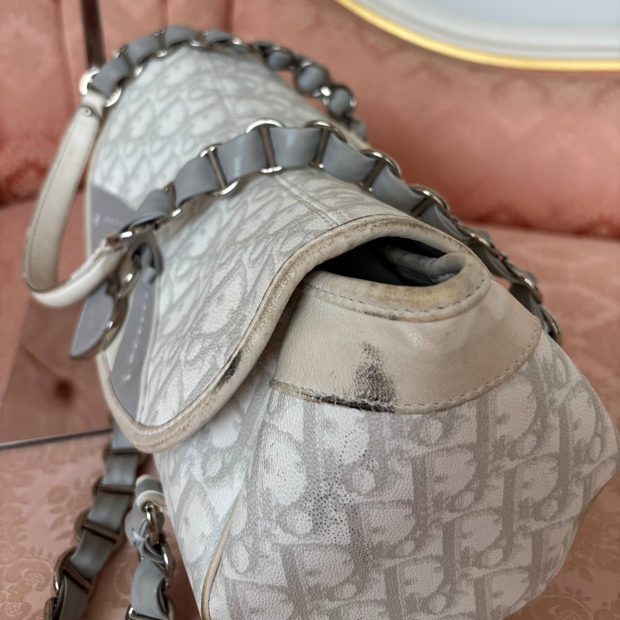 Dior trotter bag Romantique grey monogram