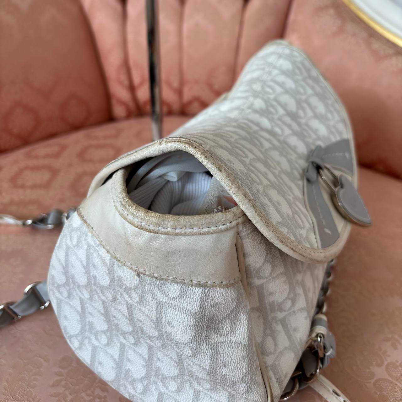 Dior trotter bag Romantique grey monogram