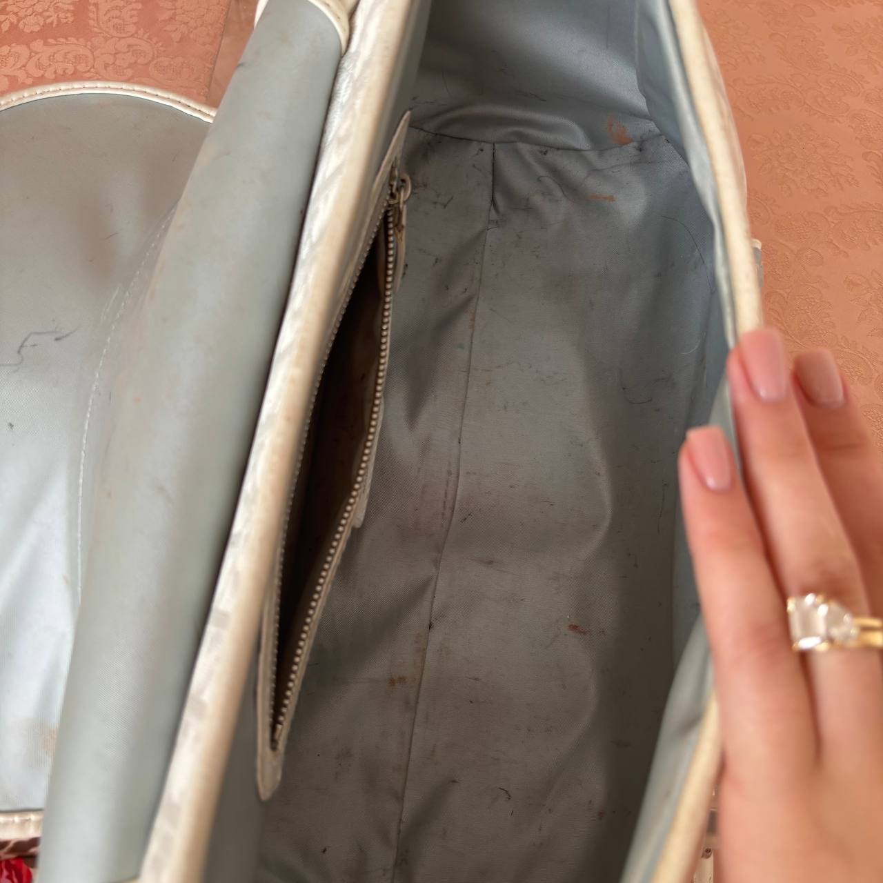 Dior trotter bag Romantique grey monogram
