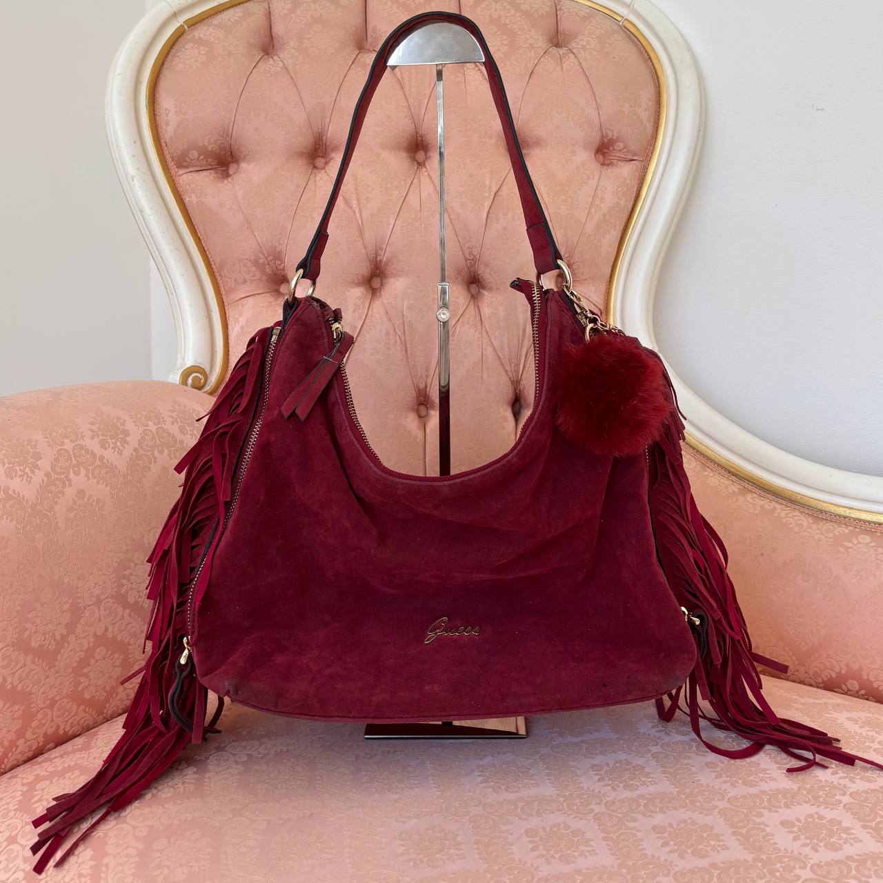 Guess shoulder bag fringe