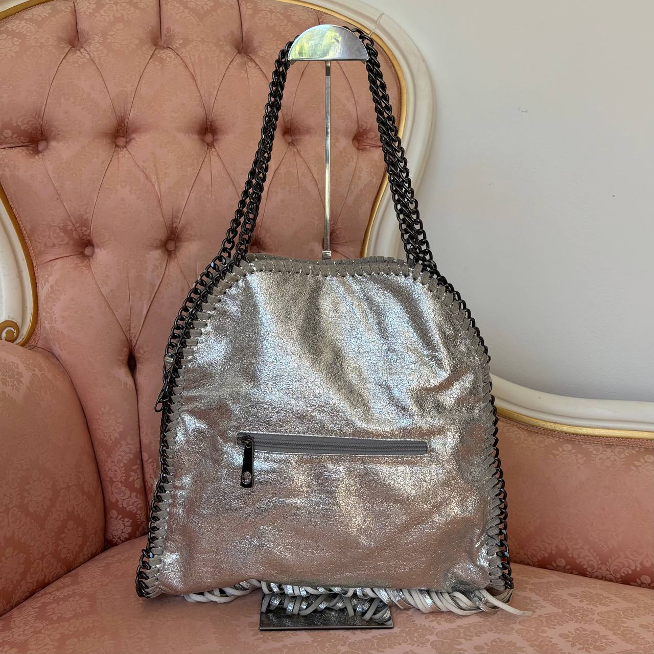 Italian shoulder bag fringe