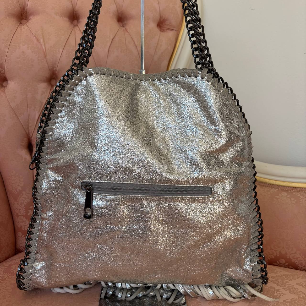Italian shoulder bag fringe