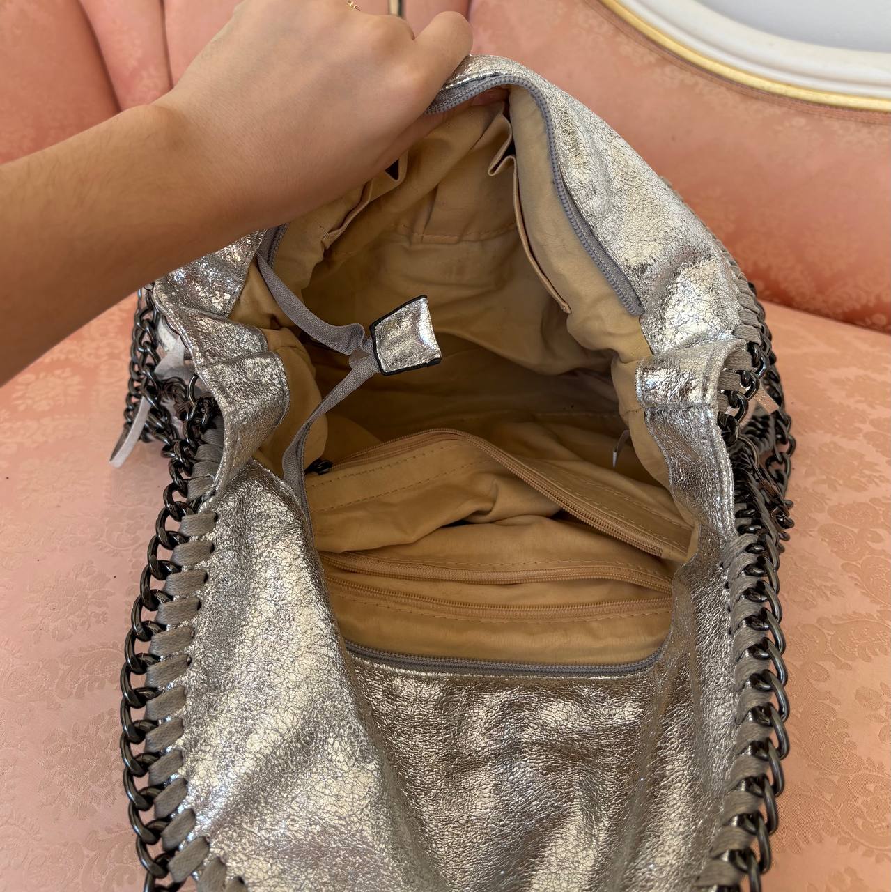 Italian shoulder bag fringe