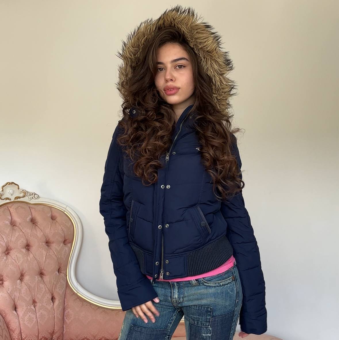 Hollister puffer coat zip-jacket