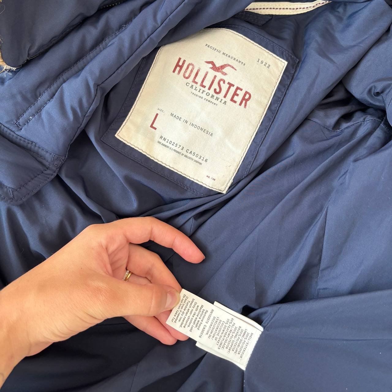 Hollister puffer coat zip-jacket