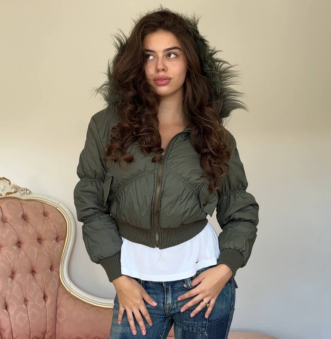 Vintage y2k puffer coat