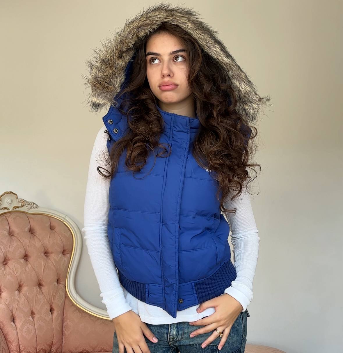 Abercrombie and Fitch sleeveless puffer