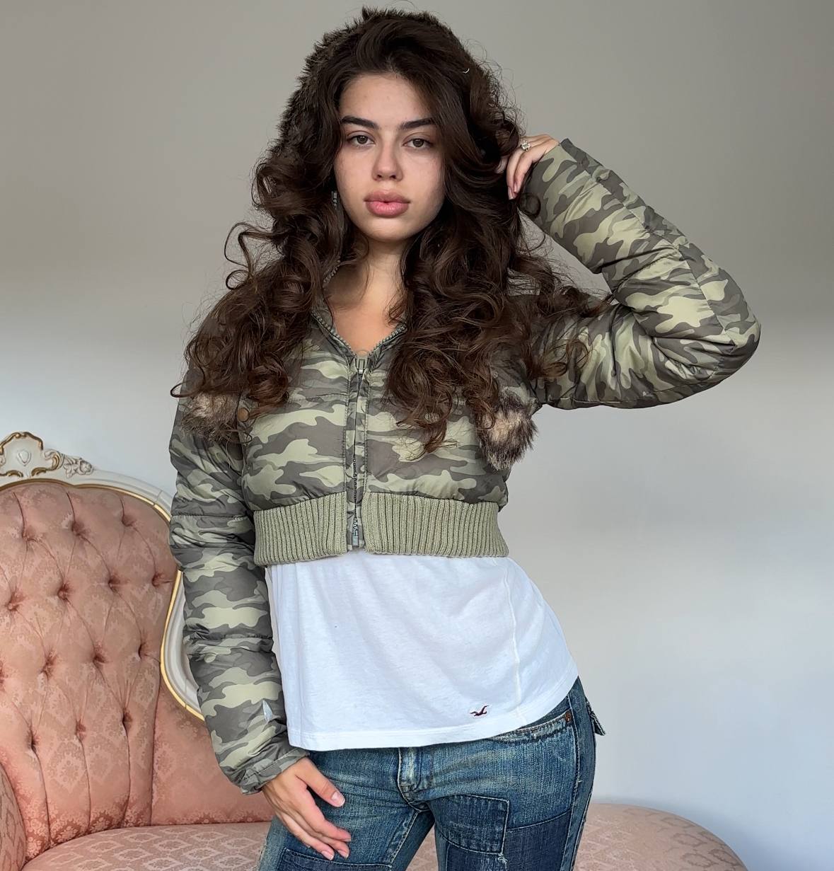 Vintage y2k puffer coat