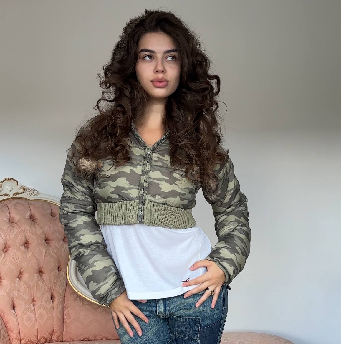 Vintage y2k puffer coat